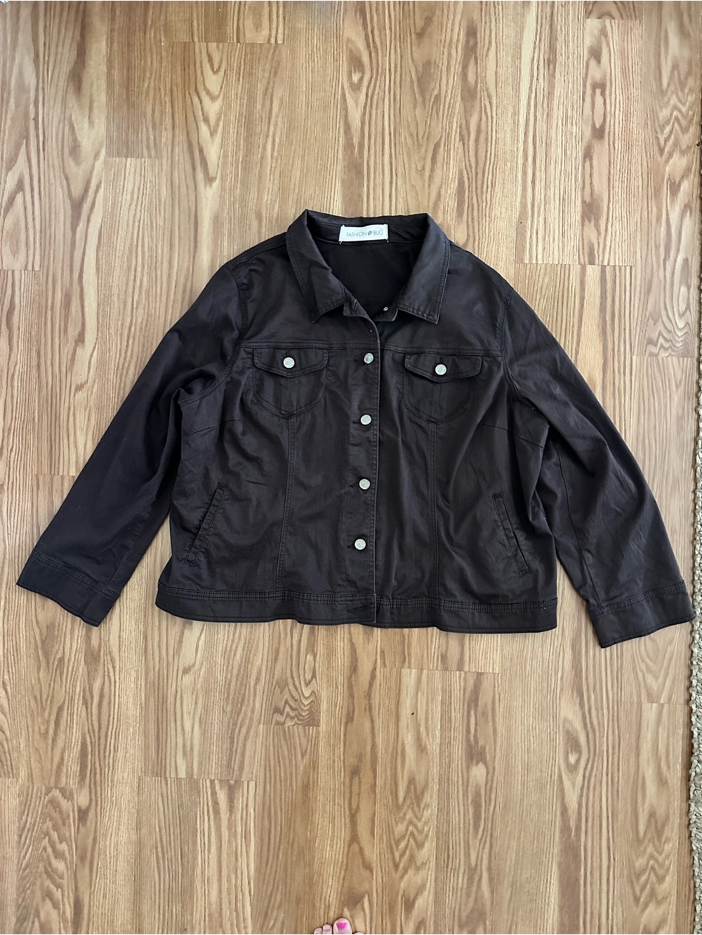 Vintage Y2K Fashion Bug Brown Button Up Jacket